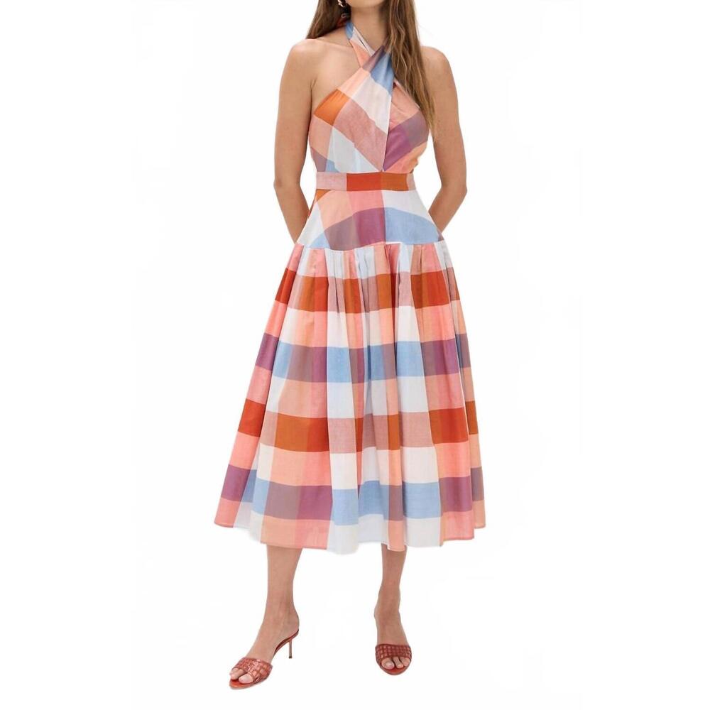 NWOT HUNTER BELL Lennon Halter Midi Dress